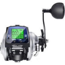 Angelrolle Baitcasting mit digitaler Anzeige von Temperatur, Zeit, Linienlänge, Tiefe und Abholgeschwindigkeit, 6,3:1 Übersetzung für verbesserte Wurf- und Abholkontrolle (rechte Hand)