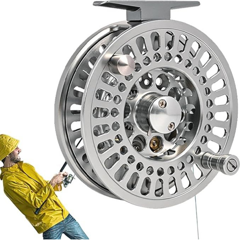 Fliegenfischerrolle, Angelrollen | Fliegenfischen-Vorderrolle | Angelrolle aus Aluminiumlegierung für Süß- und Salzwasser, Angelwerkzeug, Angelzubehör