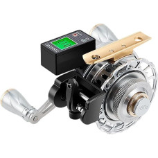 MERIGLARE Raft Angelrolle mit Digitalanzeige, Angelwerkzeug für Outdoor Abenteuer