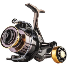 Žvejybos ritė Spiningo žvejybos ritės Visos metalinės vielos taurės jūros stulpo ritė CNC metalinė rankena, skirta gyvai linijinei žūklei (dydis: GE7000)