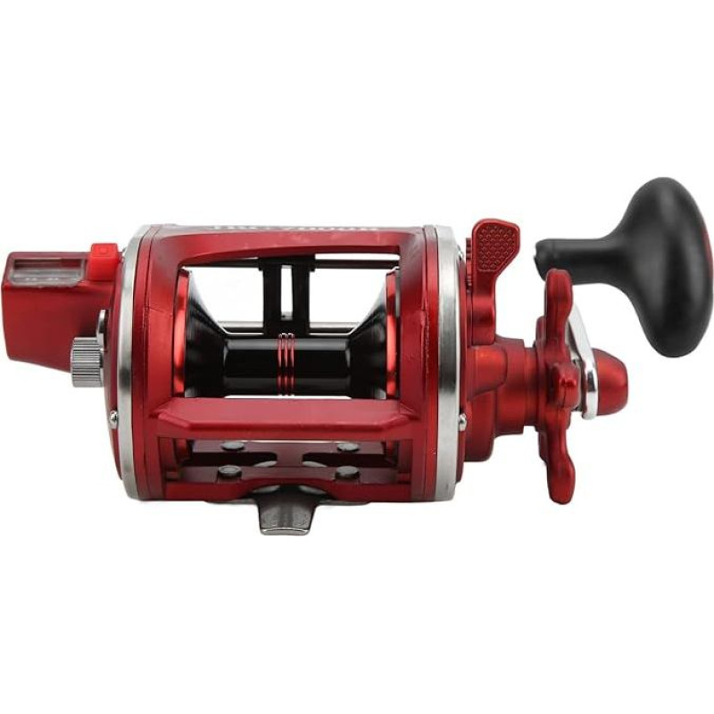 Žvejybos ritės ratas, aliuminio lydinio būgninė žvejybos ritė, lengvas ritės ratas Žvejybos ritė su linijos skaitikliu lauko jūrų žvejybai