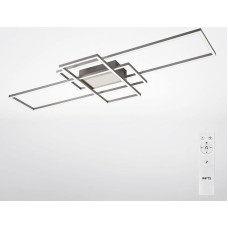 IMPTS LED lubų šviestuvas 105 x 42 cm Tamsinamas LED lubų šviestuvas su nuotolinio valdymo pulteliu LED lempa lubų prožektorius 50 vatų 2400 liumenų šiltos baltos neutralios baltos šaltos baltos spalvos gyvenamojo kambario šviestuvas, miegamojo šviestuvas