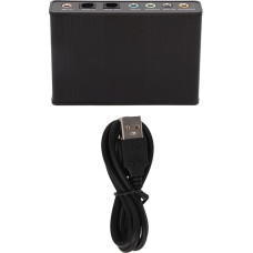 5.1 USB garso plokštė 6 kanalų 48KHz diskretizavimo dažnis Analoginė išorinė su SPDIF Elektronika Kompiuterių priedai Kompiuterių komponentai Kompiuterių plokštės Skaitmeninio atkūrimo įrašymo adapteris kompiuteriui