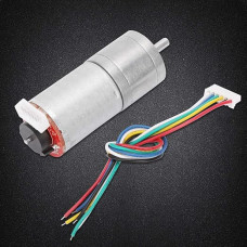 KIMISS DC 12V Encoder-Getriebemotor, Drehzahlreduzierungsmotor mit Hohem Drehmoment für Roboter, RC-Automotor – Präzisionsleistung (Geschwindigkeit 20)