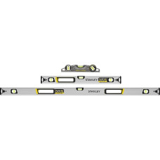 STANLEY Fatmax Xtreme FMHT43681-1 tuščiavidurių profilių gulsčiukų rinkinys (3 komplektų rinkinys, kurį sudaro 60 cm ir 120 cm tuščiavidurio profilio gulsčiukai ir torpedinis gulsčiukas)