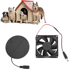 Solar Shed Fan - Solar Loft Fan, IP65 Waterproof, Cooling Ventilation for Greenhouse, Chicken Coop, Shed, Dog House, Outdoor