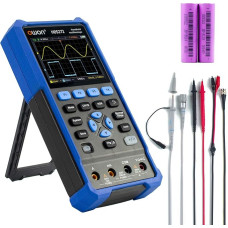 OWON HDS272 rankinis oscilografas, 20000 skaitmenų skaitmeninis multimetras, 2-in-1 skaitmeninis oscilografas multimetras, 2CH 70 MHz dažnių juostos pločio USB Type-C sąsaja su 3,5 colių LCD ekranu