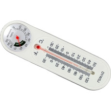 Analoges Wand-Klima-Messgerät mit Temperatur- und Luftfeuchtigkeitsmessungen, Verwendung im Gewächshaus, Humidor, Garten und Innenwohnbereiche