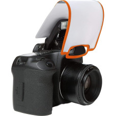 LumiQuest Soft Screen Flash Diffuser & Light Softener, Universal Classic Design for Digital SLR Cameras, with UltraStrap, Neon Orange