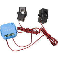 Für Tuya Energiezähler 1/2 mit Klemme, WiFi-Spannungsalarm-Monitor, Realstrom-PF-Frequenzerkennung, Heim-Solarlast-Optimierung, (2CT)