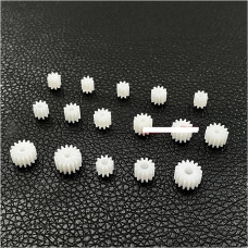 10pcs 0.5 m Gear Teeth Car Electronic Starter Gear Dia Transmission RC Toy Worm Gear 10T-2.5 mm