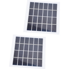 2 PC Tragbare Solarzableer 2W 6 V Mini -Solarzellen mit Hoher Umwandlungseffizienz für das Inländische Beleuchtungssystem, die an Notlichter Angepasst Sind, Kleine Sonnensysteme
