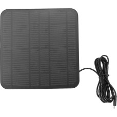 aqxreight Solarpanel 6V 5W Typ-C-Anschluss IP65 360 Grad Drehbar für Kamera und Schutzstrom für Kamera-SolarpanelSolarpanel für ÜberwachungskameraSolarpanel für KameraWasserdichte