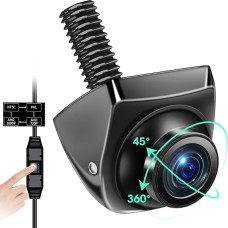 AHD 1080P atbulinės eigos kamera 360° pasukama galinio vaizdo kamera Automobilis palaiko AHD 1080P/720P/NTSC/PAL modelius Atbulinės eigos kameros, skirtos automobiliams, nameliams ant ratų Super naktinis matymas IP69K Parkavimo pagalba 170° platus kampas