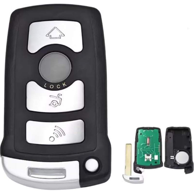 CAS1 Nuotolinio valdymo pultas automobiliams 434MHz/868MHz ID46 4 mygtukai, skirti BMW 7 serijos 745i 750Li 760i E65 E66 (868MHz)