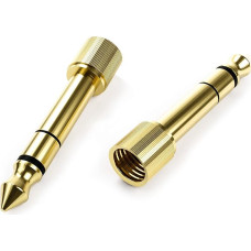 OKULI 2 x garso adapteris nuo 6,35 mm iki 3,5 mm sriegio, skirtas ausinėms