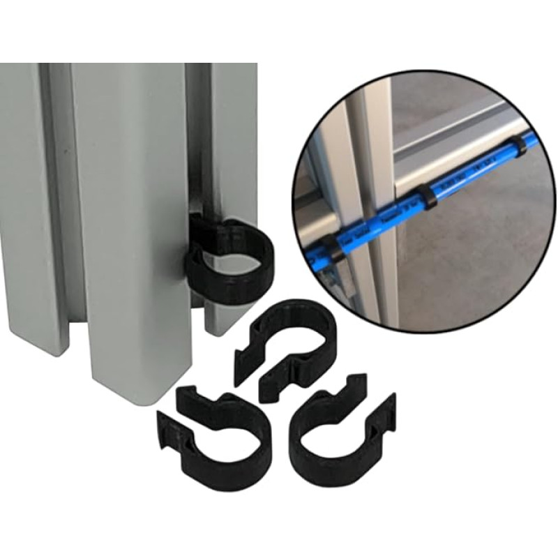 Kabelių tvirtinimo prie statybinių profilių spaustukai Greitas tvirtinimas su 