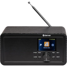 Denver DIR‑200 Internet Radio Smart Compact DAB+ FM with Colour Display, Bluetooth & Dual Alarm - Mains and Battery Operated
