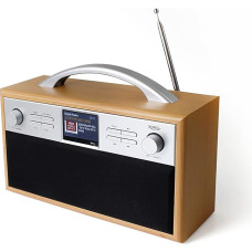 XORO Portable DAB+/FM Internet Radio DAB 250IR with WiFi, Bluetooth, Spotify Connect, Podcast, 2.4 Inch Colour Display, Alarm Function, App Control, Telescopic Antenna