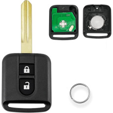433 MHz, skirtas Nissan Micra K12 Navara D40M Nota E11 Qashqai J10 Cabstar Patrulla NV200 M20M Pathfinder x-trail T31, skirtas Renault Maxity 2 mygtukų nuotolinio valdymo automobilio raktelis 5WK4 876 su ID46 lustu