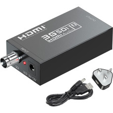 SDI į HDMI keitiklis, 1080P HD-SDI/3G-SDI/SD-SDI į HDMI vaizdo garso keitiklis, BNC į HDMI adapteris SDI kameros monitoriaus projektoriui