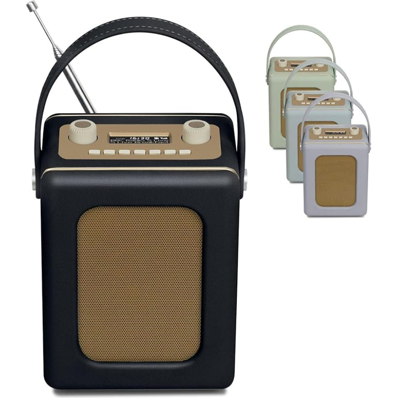 LEMEGA CR9 Nešiojamas retro DAB radijo imtuvas (DAB+, FM, 