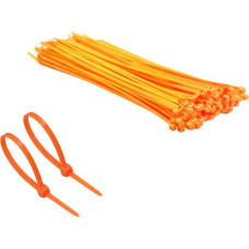 TERF® Kabelbinder, fluorescencinis, oranžinis, 370 mm x 7,6 mm, Premium-Nylon, saugesnis, savaime išsiskleidžiantis mechanizmas, Kunststoffbinder für Zuhause, Büro, Garten, Garage, Werkstatt, Heimwerker, 50 Stück