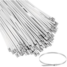 UNICRAFTALE 200 Stück Edelstahl Kabelbinder 11.8cm Robuste Selbstsichernde Metall Kabelbinder Für Maschendrahtzäune Auspuffanlagen Drahtgeflecht Außenanlagen Landwirtschaft Geflügelhaltung