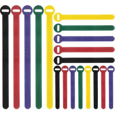 80 vienetų kabelių kaklaraiščių daugkartinio naudojimo reguliuojamas kabelių laikiklis Velcro Long Large Strong for PC TV Computer Electronics Cable Management