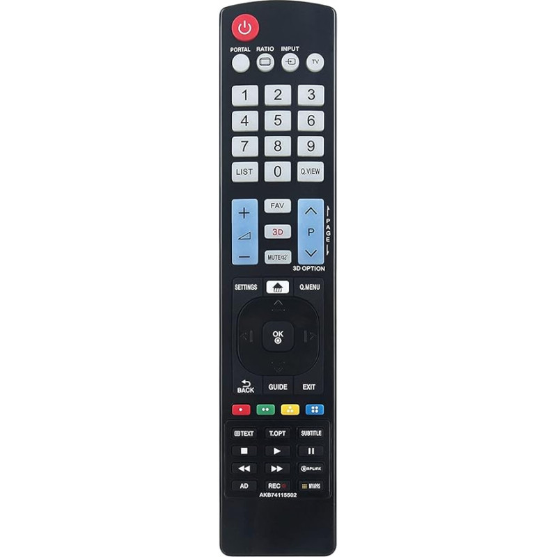 VINABTY AKB74115502 Pakaitinis nuotolinio valdymo pultas LG televizoriui 32LD465 32LD420 32LG50 22LG30 26LS3500 26LV2500 26LT640HABG 32LF630V 32LC45-ZA 32LC55-ZA 32LC55-ZA 32LD558 58 2LE4500-ZA 193050-ZA 22LD355ARUB