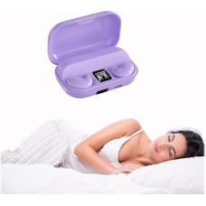 Belaidės violetinės nematomos miego ausinės šoniniams miegantiems 