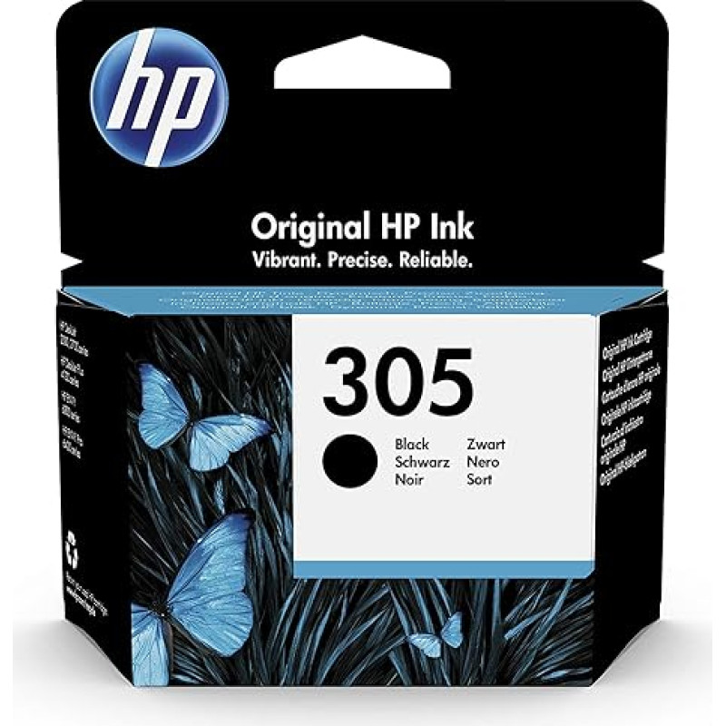 HP 305 3YM61AE juodos spalvos originali rašalo kasetė, suderinama su HP DeskJet 2700, 4100, Envy Series 6020, 6030, 6420, 6430