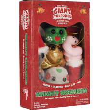 GIANTmicrobes Kalėdų dekoracijos Naujiena Pliušiniai Cheeky ornamentai