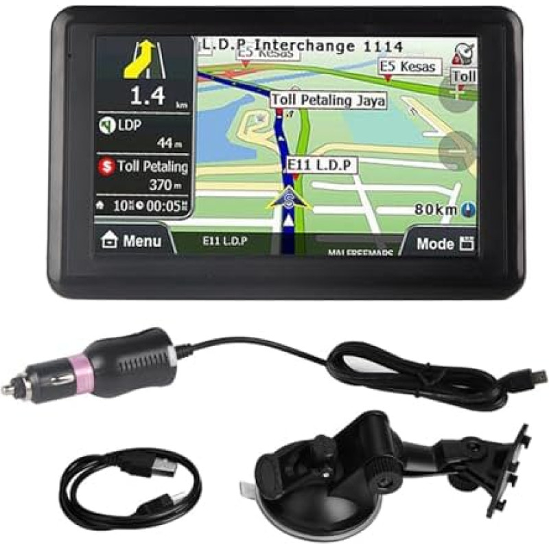 5 colių GPS navigatorius, 