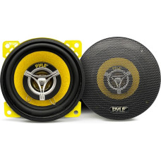 Pyle Car Speaker Built-in Speaker 240 W - Car Speaker - Car Speaker 165 mm Large According to OEM Standard, Speaker Box as 2-Way Sound System Complete Set Car, Yellow Car Box with Magnetic Structure