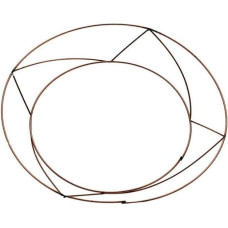 floral supplies Raised Wire Wreath Round Rings Holly Moss Christmas Frame 2 Pack 10