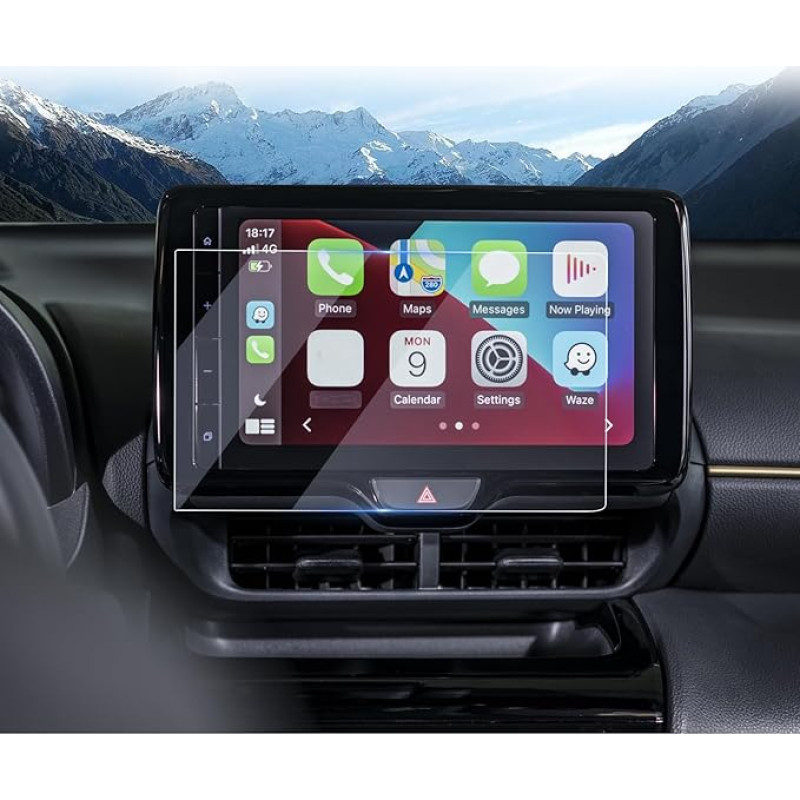 LUWU Pack of 2 Compatible with Toyota Yaris Cross 2021-2024 2025 Navigation Protective Film 9 Inch Nano Screen Protector 6H Scratch-Resistant Yaris Cross Accessories