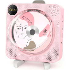 Arafuna Portable CD Player, Bluetooth CD Player for Home with Speakers, LCD Display and Remote Control, Aupports FM Radio/AUX IN/USB/Headphone Jack