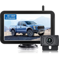 PARKVISION belaidė atbulinės eigos kamera, 7 colių LCD monitorius, stabili skaitmeninė radijo transliacija, belaidė atbulinės eigos kamera, automobilinė kamera, 12V-24V, skirta nameliams ant ratų, sunkvežimiams, automobiliams, visureigiams, pikapams