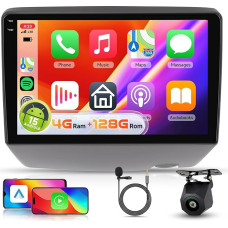 【4+128G】 Hodozzy Carplay Android für Toyota Yaris 1999-2005 Autoradio mit Navi,9 Zoll In-Cell Bildschirm mit Android Auto/WiFi/GPS/RDS/FM/BT/USB