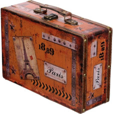 Storage Chest Wooden Box SJ 15369 Case Luggage Set with Leather Covered, Treasure Chest, Box, Storage Box, Vintage Style small furniture with Metal Decorative Nautical Chic Wooden Various Sizes Dress High Quality Kolo Nialtruhe Colonial Style Wooden Chest