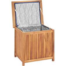 Tidyard Aufbewahrungsbox für den Garten, Truhe für den Außenbereich, Gartenbank für den Außenbereich, Holz, große Truhe für den Außenbereich, Multibox, 60 x 50 x 58 cm, Massivholz