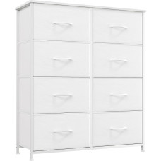 Somdot komoda Audinys Komoda miegamojo kambario prieškambario stalčių spintelė Sandėliavimo spintelė Audinys komoda 8 audinys stalčiai balta