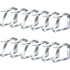 Tischdeckenklammern, Tischdeckenklammern, Edelstahl, robuste Picknick-Tischklammern, Tischdeckenhalter für 1-4,5 cm Dicke, idealus restoranui, šventei, šventei, šventei, 8 Stück