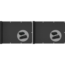 VOUNOT Balkono privatumo uždanga 90 x 500 cm, balkono stogelis, balkono privatumo uždanga terasai ir tvorai, HDPE audinys, apsauga nuo UV spindulių, atspari oro sąlygoms, juoda (2 vnt.)