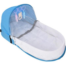 Kelioninė lovelė - sulankstoma skalbiama daugkartinio naudojimo su stogeliu, nešiojama vaikiška lovelė su integruotu skydu nuo saulės, iššokantis lengvas lopšys, kūdikių lauko miegmaišis, vaikų lova piknikui, šeimos išvykoms Miestas