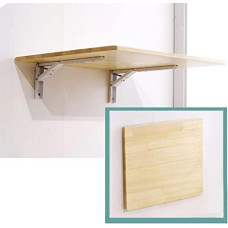 Kompakter Wand-Klapptisch - Massivholz Drop-Leaf Schreibtisch für Esszimmer, Küche, Balkon - Platzsparender Schreib- & Arbeitstisch für kleine Räume - Vielseitige Wohnmöbel-Lösung