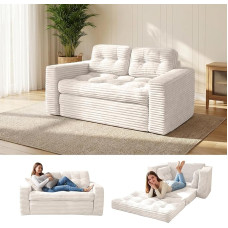 Grindų sofa lova su pagalve nugaros atramai Porankis 140 cm pločio sulankstoma sofa 