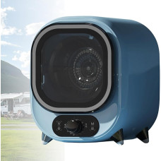 Mini-WäSchetrockner, 2 Einstellbare Einstellungen, Mini Trockner FüR WäSche, Dreidimensionale Warmluftzirkulation Um 360°, FüR Wohnungen Und Enwohnheime Blue-B