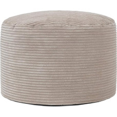 Icon Milano taburetė, smėlio spalvos, pūkuotas velvetinis audinys, pupų maišas, velvetas, 